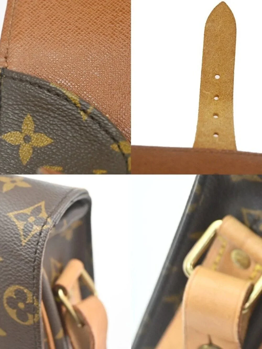 LOUIS VUITTON Cartouchiere GM Shoulder Bag Monogram Leather Brown M51252 77CA744